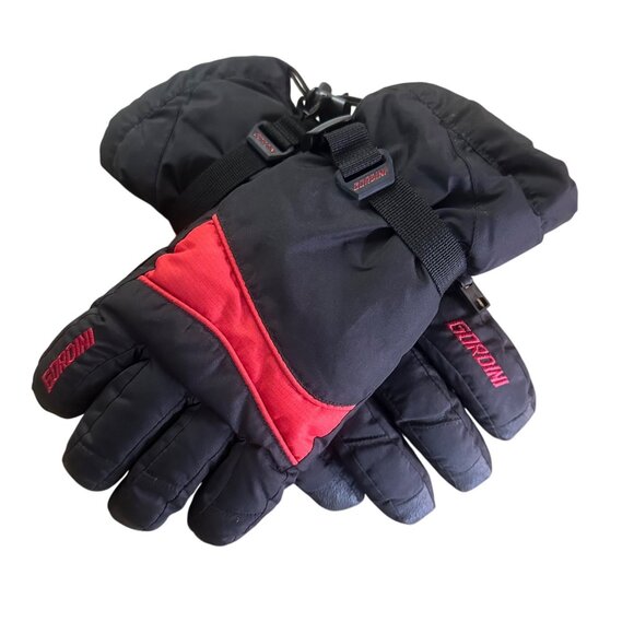 Gordini Summit Black & Red Insulated Winter Gloves 70% Goose Down Insulation - Picture 1 of 13